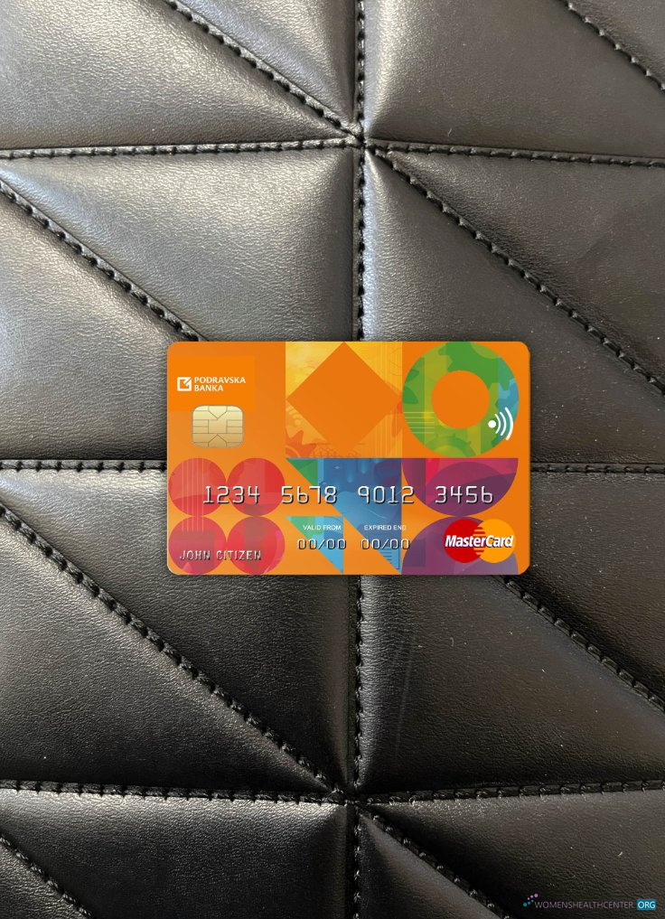 Download Croatia Podravska bank mastercard photolook front Photoshop template